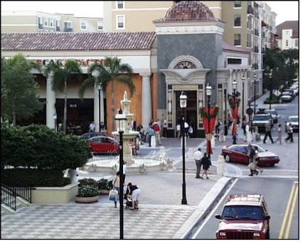 Regional activity centers, such as this one
in Florida, are large, mixed-use places that typically serve very large market areas such as an entire city. Florida Regional Center.svg