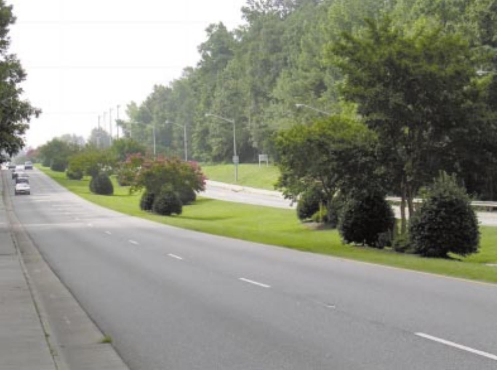 A portion of the Fort Eustis Gateway/Warwick Corridor Business Improement Grant will be used for landscaping the medians along Warwick Boulevard. Warwick Landscape.svg