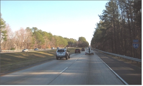 The 2026 Regional Transportation Plan
and the I-64 Major Investment Study
recommend widening I-64 to eight lanes. Balanced Transportation 1.svg