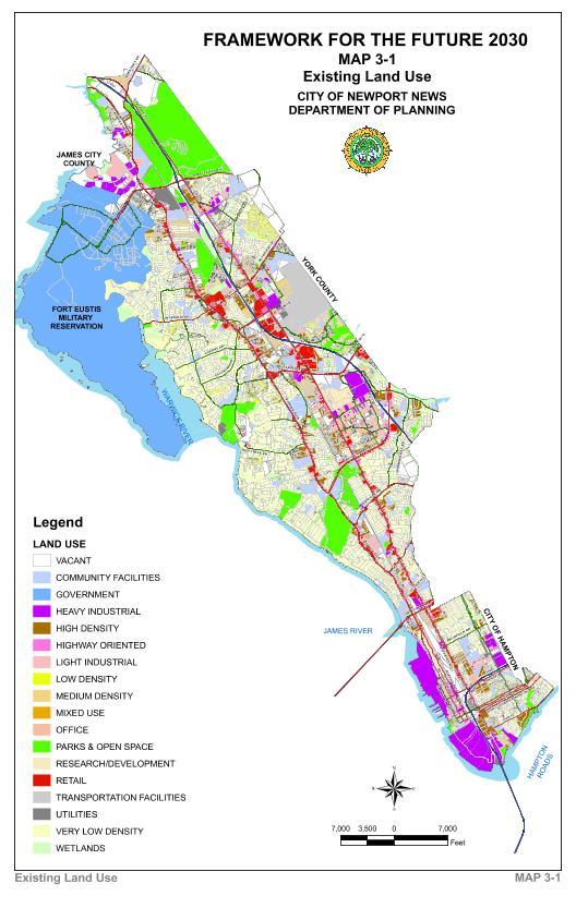 Framework for the Future 2030 - Existing Land Use